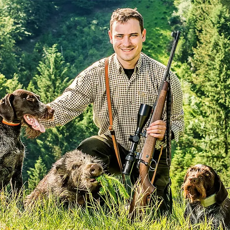 Tomas S. – Sauenjagd Kroatien Jäger Tomas S. nach der Sauenjagd in Kroatien